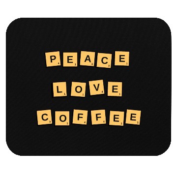 Discover Peace Love Coffee Mouse Pads