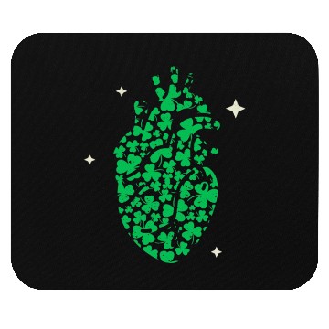 Discover Shamrock Heart Cardiac Nurse St Patricks Day Mouse Pads