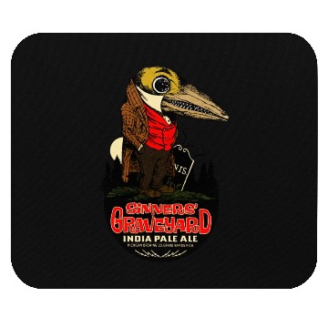 Discover Vintage Scary Pale Ale Mouse Pads
