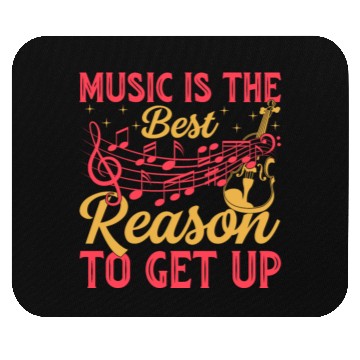 Discover Music Is The Best Reason To Get Up - Double Bass Mouse Pads