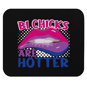 Discover Bi Chicks Are Hotter Bisexual Pride Flag Lips Mouse Pads