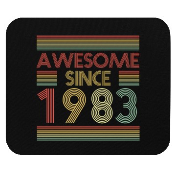 Discover 40 Years Vintage 1983 Retro 40th Birthday Mouse Pads