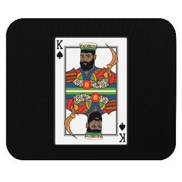 Discover King Spades African American Card Halloween Mouse Pads
