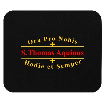 Discover Saint Thomas Aquinas Catholic Latin Mouse Pads
