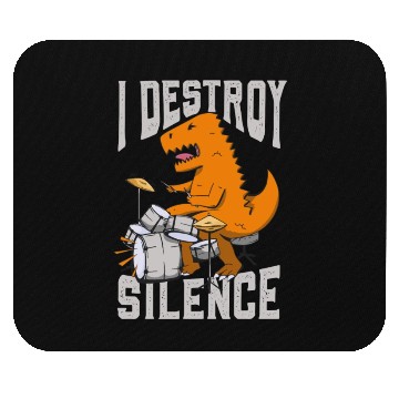Discover I Destroy Silence Drummer Band Music Beat Drum Mouse Pads