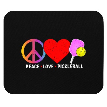 Discover PEACE LOVE PICKLEBALL Mouse Pads