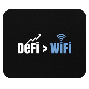 Discover DeFi Over WiFi Funny Crypto Bitcoin Mouse Pads