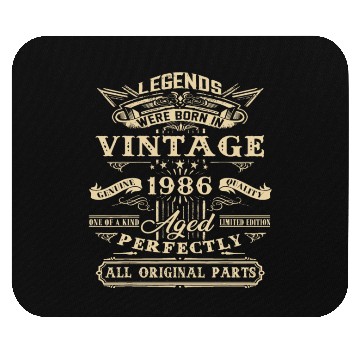 Discover 36th Birthday Gift For Legends Born 1986 36 Yrs Ol Mouse Pads