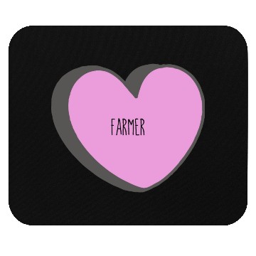 Discover Farmer heart, for farm owners Mouse Pads
