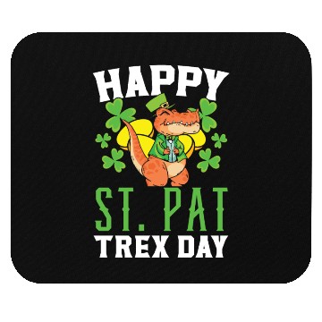 Discover Happy St. Pat Trex Day Saint Patrick Dinosaur Mouse Pads