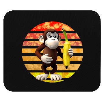 Discover Banana monkey Mouse Pads