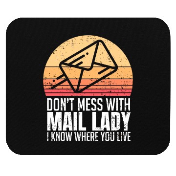 Discover Mail Lady For Postal Worker Mouse Pads