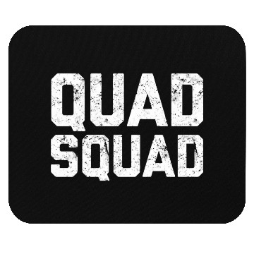 Discover Quad Squad Leg Gym Workout Mouse Pads