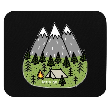 Discover Camping Mountain Mouse Pads