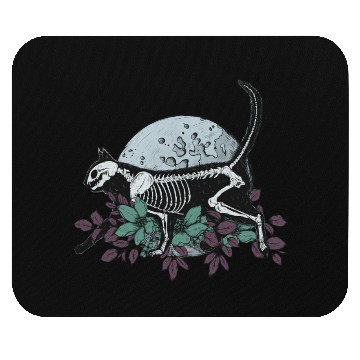 Discover Cat And The Moon Mouse Pads