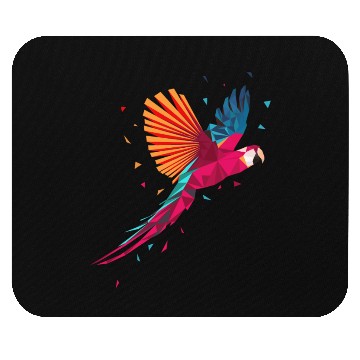 Discover Macaw Parrot Geometric Bird Parakeet Ornitholog Gi Mouse Pads