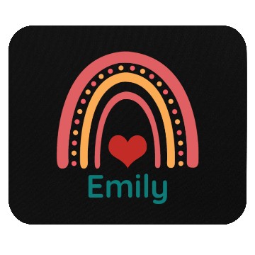 Discover Emily Vintage Boho Rainbow Mouse Pads