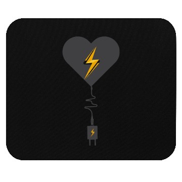Discover Charging My Heart Good Mouse Pads show your feeling
