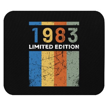 Discover 40 Years Vintage 1983 Retro 40th Birthday Mouse Pads