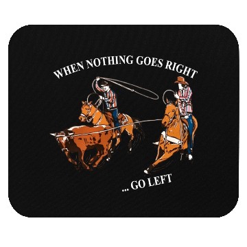 Discover Retro Cowboy Riding When Nothing Goes Right Mouse Pads