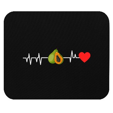 Discover Papaya Heartbeat Mouse Pads
