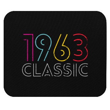 Discover 60 Years Vintage 1963 Retro 60th Birthday Mouse Pads