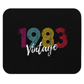 Discover 40 Years Vintage 1983 Retro 40th Birthday Mouse Pads