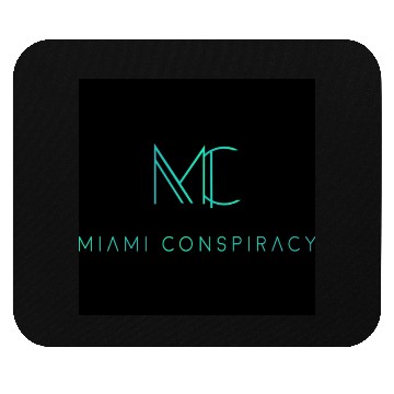 Discover Miami Conspiracy Green Logo Mouse Pads