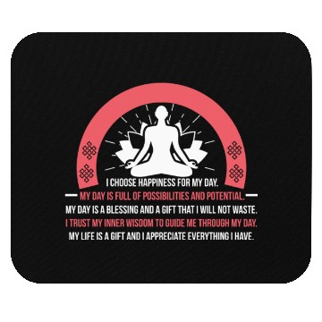 Discover Positive Affirmation Daily Motivation Buddha Mantr Mouse Pads