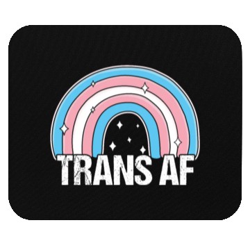 Discover Trans AF Transsexual Transgender Pride Flag Rainbo Mouse Pads