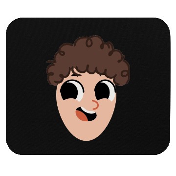 Discover egg face Mouse Pads