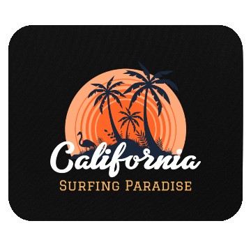 Discover California surfing paradise Mouse Pads