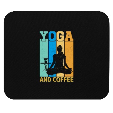 Discover Yoga and coffee Mouse Pads