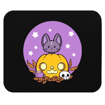 Discover Pumpkin Cats Son Mouse Pads
