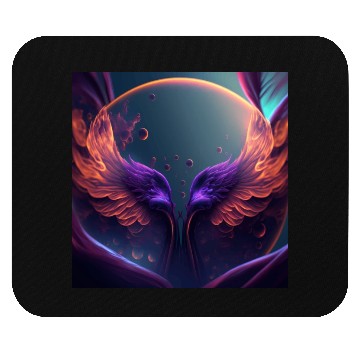 Discover Flaming phoenix wings Mouse Pads