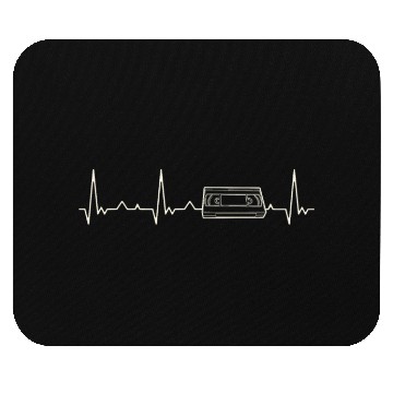 Discover VHS Tape. Heart. Love. EKG. Pulse. Beat. Mouse Pads