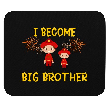Discover Big brother fire truck fireman Mouse Pads