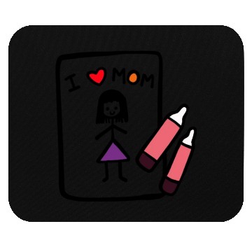 Discover i love mom Mouse Pads