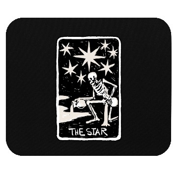 Discover The Star Skeleton Skull Tarot Card Mouse Pads