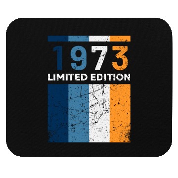 Discover 50 Years Vintage 1973 Retro 50th Birthday Mouse Pads