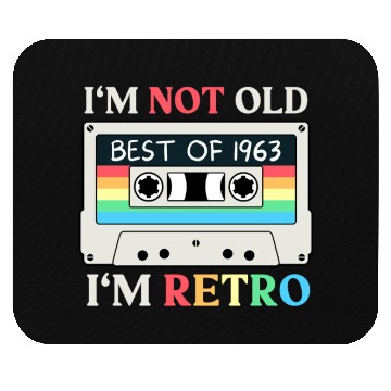 Discover 60 Years Vintage 1963 Retro 60th Birthday Mouse Pads
