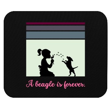 Discover A beagle is forever Mouse Pads