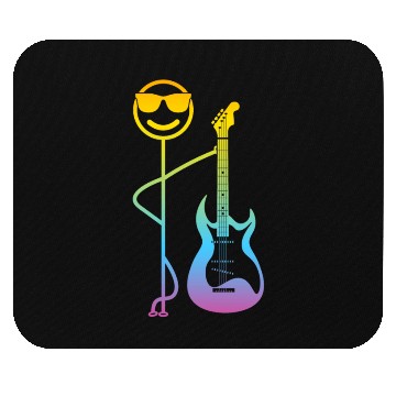 Discover Funny Guitar Player - Funny Stick Figure Bass Guit Mouse Pads