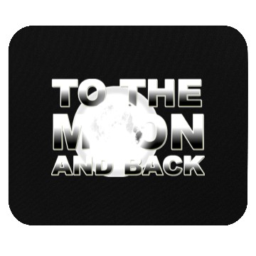 Discover TO THE MOON AND BACK SILVER Mouse Pads