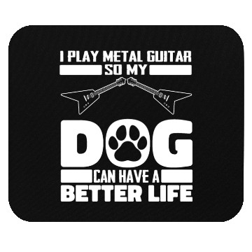 Discover Metal Guitar Dog Mouse Pads