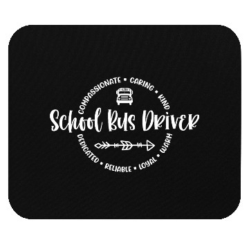 Discover School bus driver - Round circle for men Mouse Pads