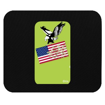 Discover American Green- American Eagle Mouse Pads