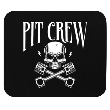 Discover Drag Racing Race Car Pit Crew Mouse Pads