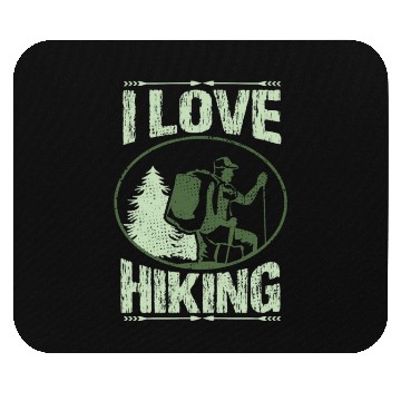 Discover i love hiking Mouse Pads