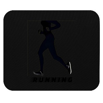 Discover RUNNING - JOGGING FEMALE Mouse Pads